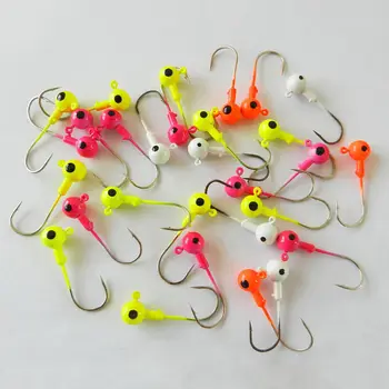 

5pcs 2.5g/3.5g/5g/7g/10g Lead Round Jig Head Fishing Lure Jigs Bait Jigging Hooks soft lure peces leurre souple Fishing Tackle