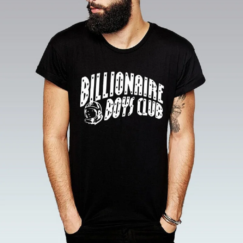 Печати Billionaire Boys Club Футболки для Мужчин Slim Fit Марка Одежды 2016 Белый Хлопок Майка