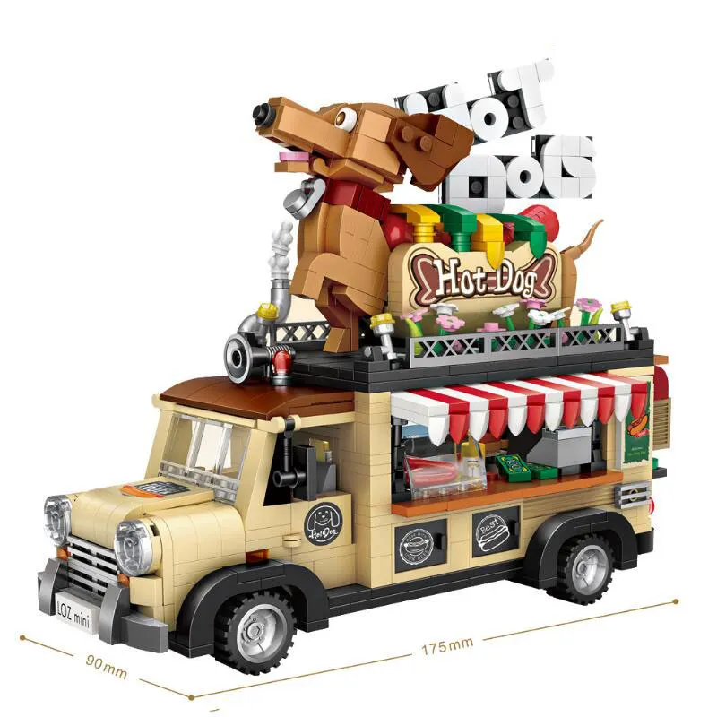 

LOZ 1116 Creator Mini Blocks City Series Hot Dog Car Model Building Bricks Vehicle Toys Children Gift