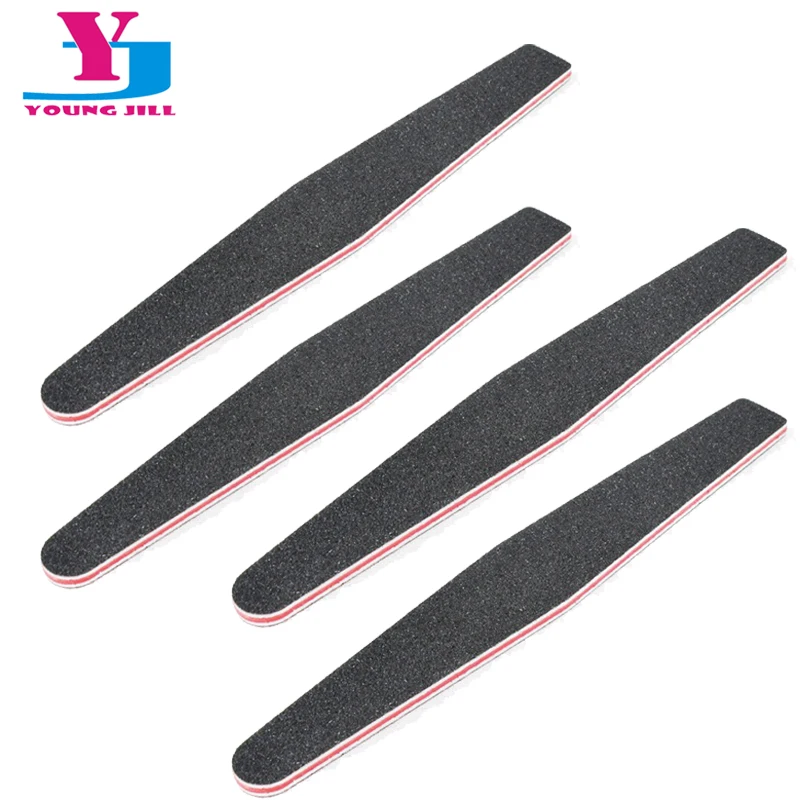 4Pcs Diamond Nail Files Black Professional Sanding Buffer Lot 100/180