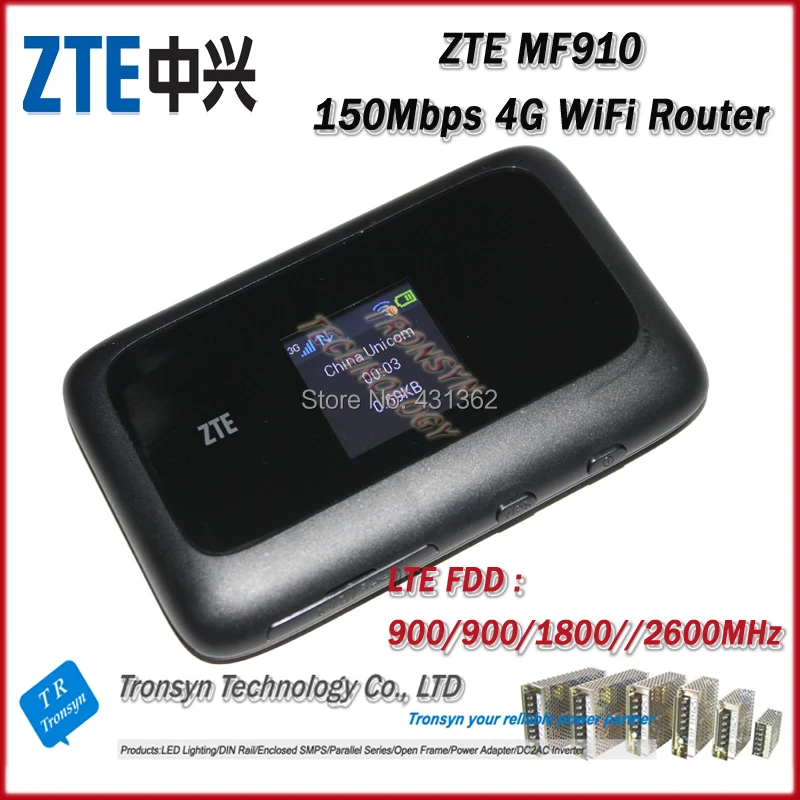 Горячая Распродажа Новый Оригинальный разблокированный 150 Мбит/с ZTE MF910 4G Wi Fi