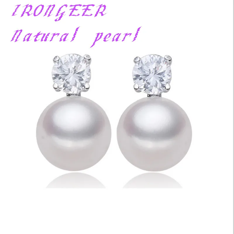 

2018 Fashion Pearl Earrings For Women Jewelry Of Silver Freshwater Pearl With Princess Style Silver Earrings Wedding Jewelry