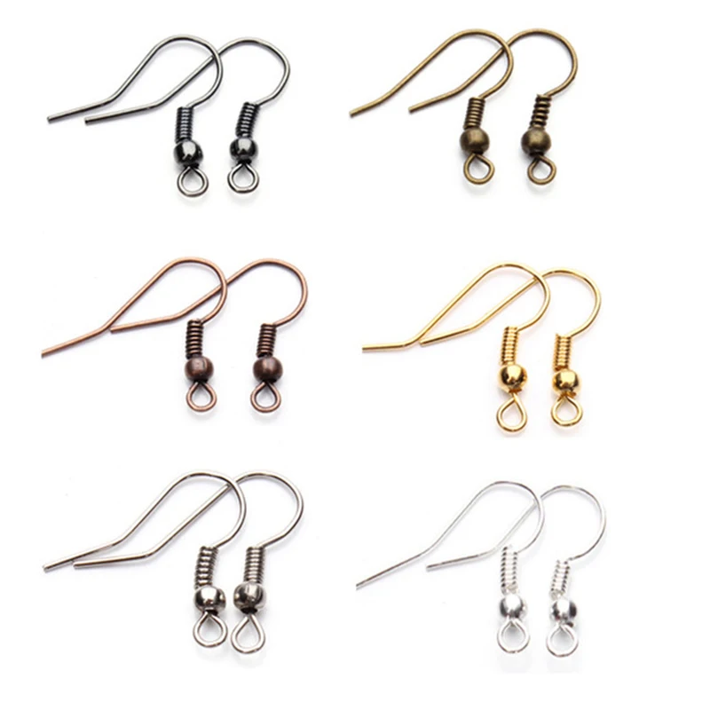 Hot 100pcs Lot 20x17mm Diy Earring Findings Earrings Clasps 100pcs Lot 20x17mm Diy Earring Findings Earrings Clasps Ings Hook Jewelry Making Accessories Iron Earwire