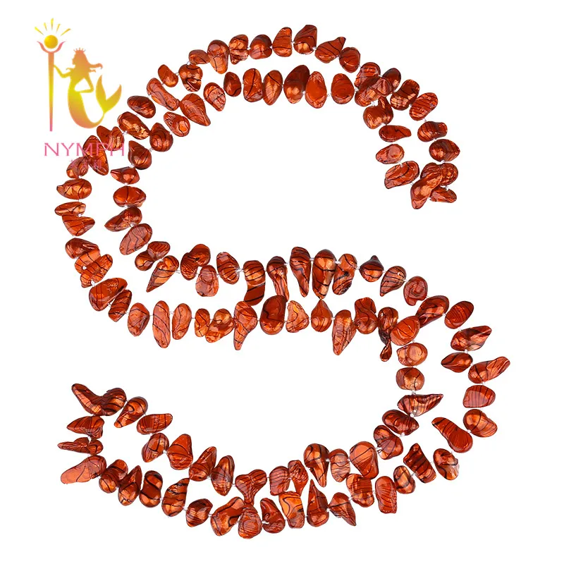 

[NYMPH] Baroque Pearl Necklace Pearl Jewelry Natural Freshwater Irregular Pearl Long Necklace 2017 New Trendy For Party [X213]