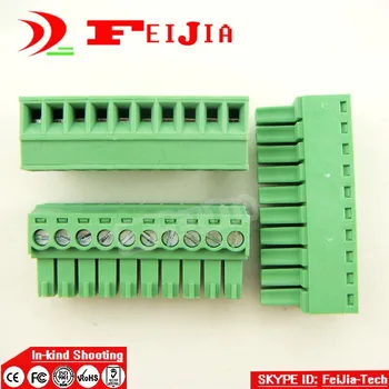 

15EDG-3.5-10P 10Pin Plug Screw Terminal Block ROHS connector 3.5mm 10pcs/lot Free shipping