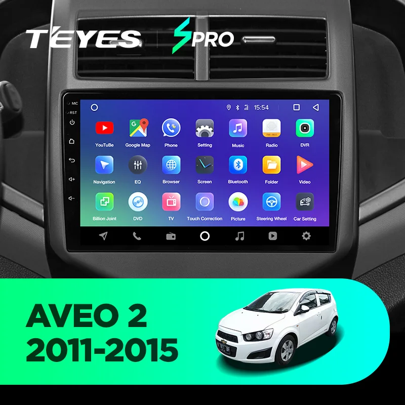 TEYES SPRO Штатная магнитола для Шевролет Авео 2 Chevrolet Aveo 2 2011 2012 2013 Android 8.1, до 8-ЯДЕР, до 4+ 64ГБ 32EQ+ DSP 2DIN автомагнитола 2 DIN DVD GPS мультимедиа автомобиля головное устройство