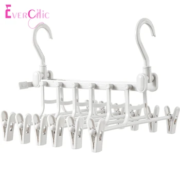 

Multi-function Double Hook Magic Pants Rack Adjustable Rotating Folding Multi-layer Hanger Hanger Storage Artifact Clothing Supp