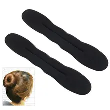 JEYL Hot New 2 x Large Magic Sponge Hair Styling Bun Maker Twist Curler Tool Clip Donut Style