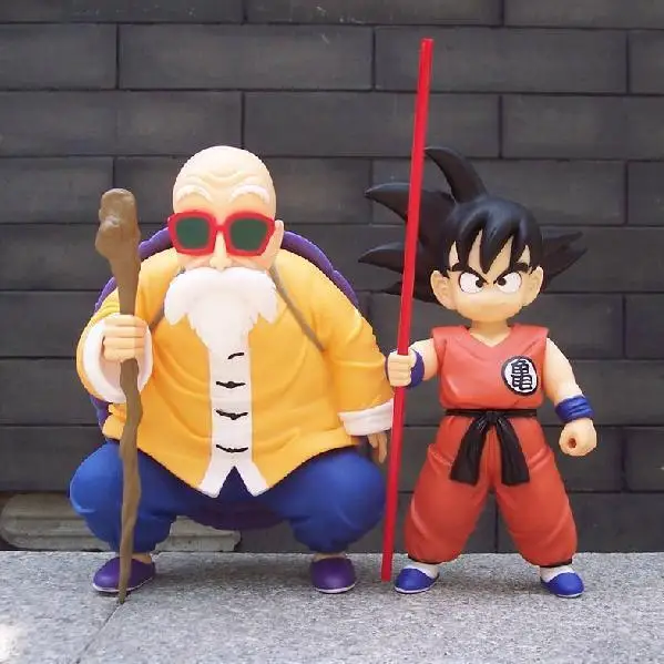 

Anime Dragon Ball Z DBZ Goku VS Master Roshi PVC Action Figures Toys 2pcs/set 23cm GB092