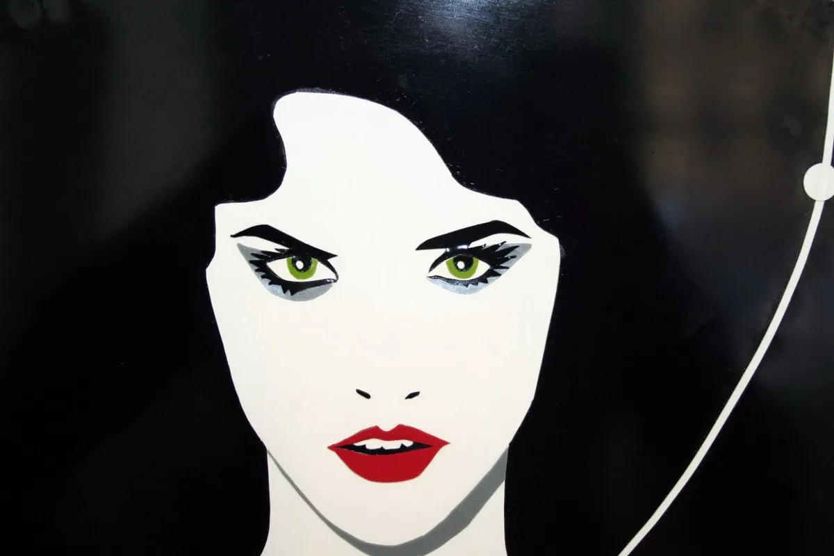 

custom print fabric poster woman face makeup Gothic witch painting RW047 wall decor room decor home decoration (frame available)