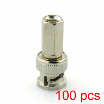 

100x BNC Male Twist-on RG59 Connector for CCTV Coax Coaxial Security Cameras