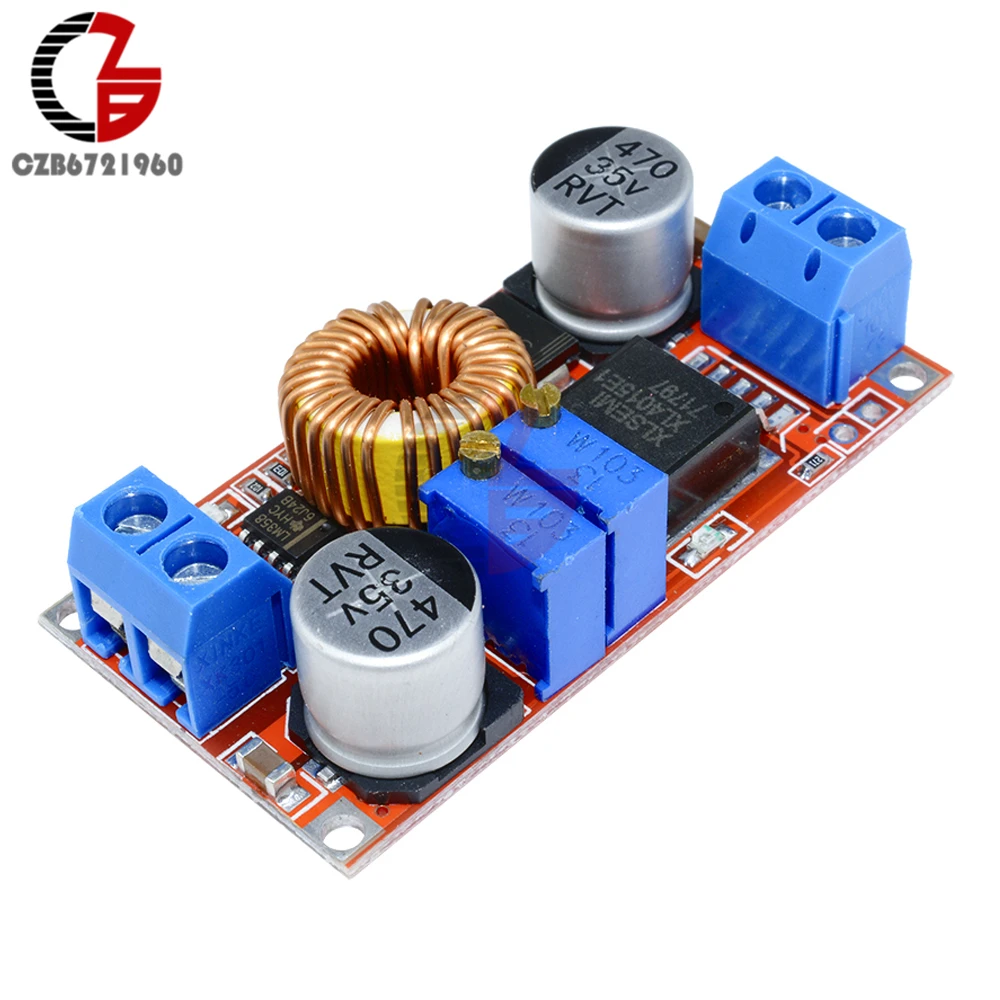 

2PCS CC/CV Adjustable Max 5A Step Down Buck Charging Board XL4015 Lithium Battery Charger Converter DC-DC 0.8-30V to 5-32V