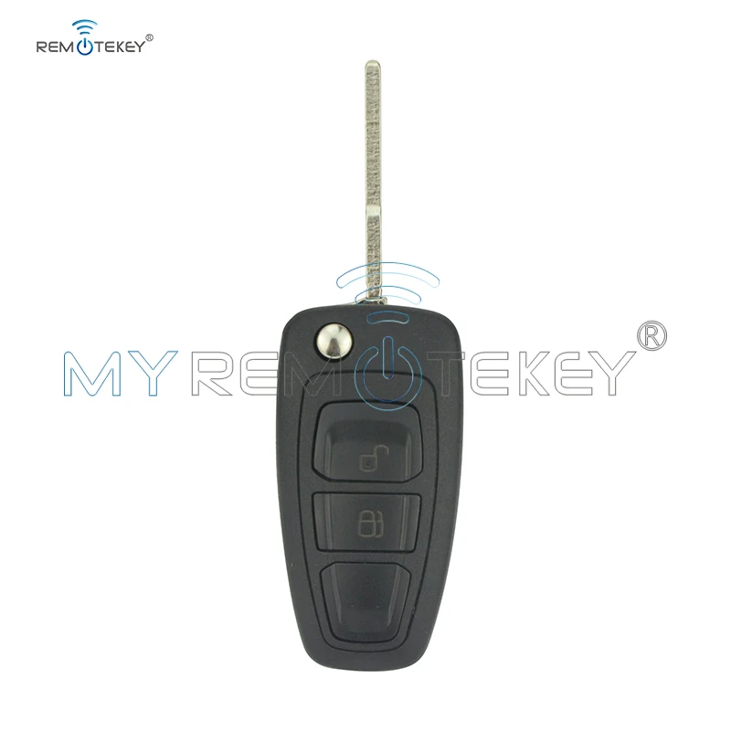 Remtekey флип дистанционный ключ чехол shell 2 кнопки HU101 ключа EB3T-15K601-BA 5WK50165 для Ford Ranger 2011 2012 2013