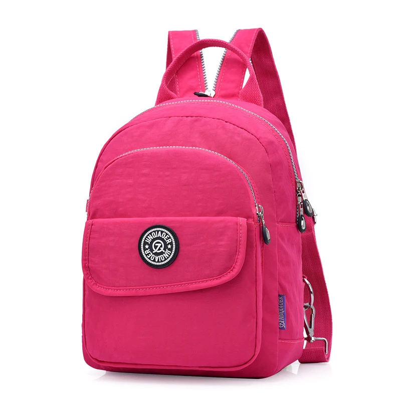 

Fashion Small backpack women mochila feminina light solid nylon bag for women