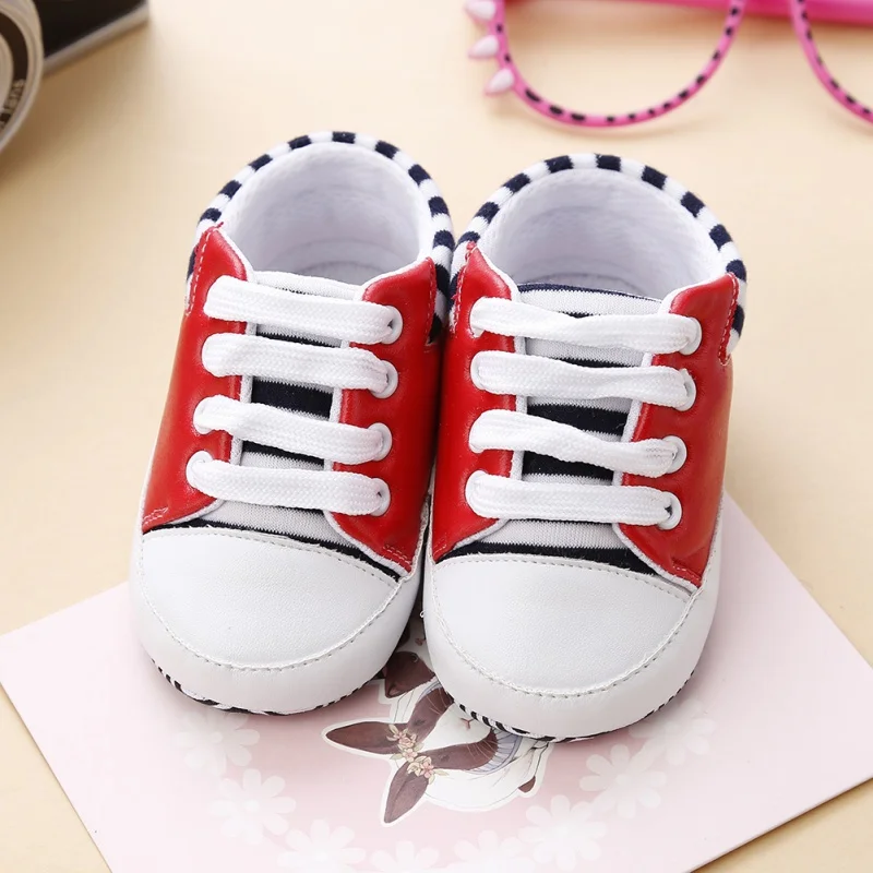 0-18 M Baby ботиночки для новорожденной Мальчик Мягкая подошва кроватки первые ходунки малыш холст тапки Prewalker