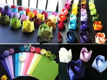 ONE LOT 200PCS 15cm Origami Paper For DIY Craft Handmade Rose Rubbed Rose Paper hobby