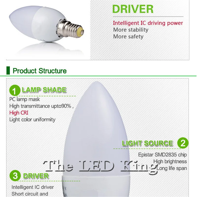 1 шт. E14 светодиодные свечи энергосберегающие лампы светильник Лампада Led ампулы Led E 14 5 Вт 9 Вт 220 В Домашний Светильник ing украшение Bombillas Led