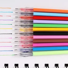 12 шт./компл. 0,38 мм Алмазная головка заправки принадлежности для карандашей карамельный цвет ролик мяч Гелевая ручка повторная заливка студент написания живопись поставки