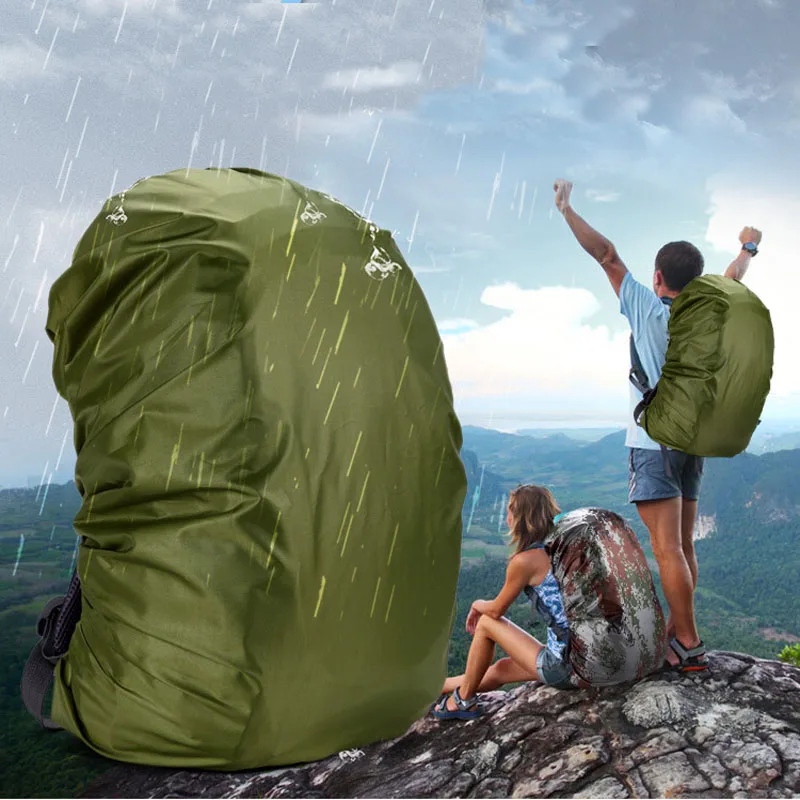 

45L Adjustable Waterproof Backpack Rain Cover Portable Dustproof Ultralight Shoulder Protect Hiking Outdoor tools