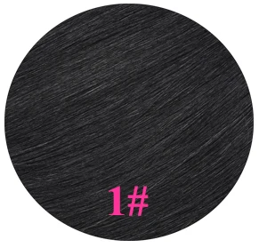 Doreen Hair 80 г до 200 г 1" до 26" Искусственные волосы одинаковой направленности Hola волосы для наращивания флип в человеческих волос без клипсов 1 шт./компл - Цвет: Jet Black