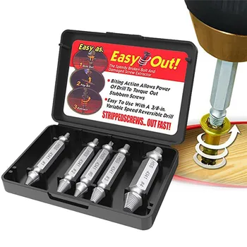 

40^5 Pcs Damaged Screw Extractor Set Damaged Screw And Bolt Exctractor Set Broken Screws Removing the Damaged Bolts Drill Bits