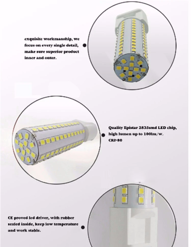 15 Вт 20 Вт 25 Вт G8.5 светодиодный лампы 2835 SMD G8.5 светодиодный свет кукурузы 360 градусов угол светового луча AC85-265V 150 Вт G8.5 основе замена лампы
