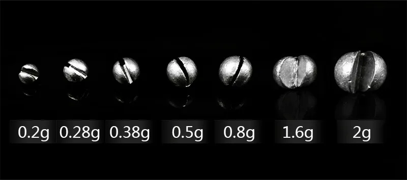 Рыболовные снасти, аксессуары для прикуса, зажим, грузило, круглый рот, вес, открытая линия, защита, 100-205 штук в комплекте