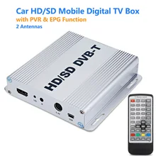 Автомобильный тв-приставка DVB-T мобильный цифровой приемник TM99B PVR EPG HD/SD UHF/VHF 2 антенны тюнеры Поддержка USB HDMI AV-out ТВ/Радио как X98