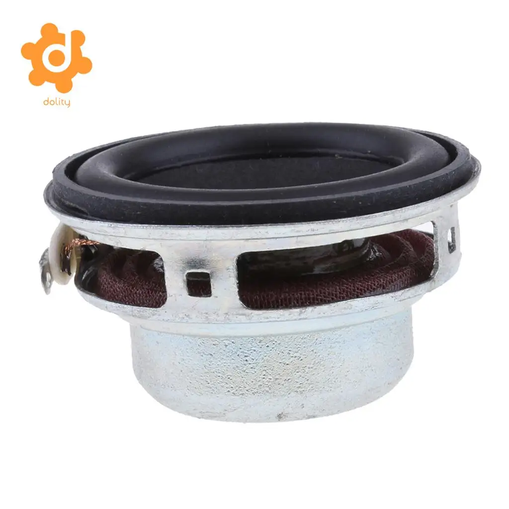 dolity 40mm 4Ohm 5W Full Range Audio Speaker Round Loudspeaker 18 Coil Rubber Edge
