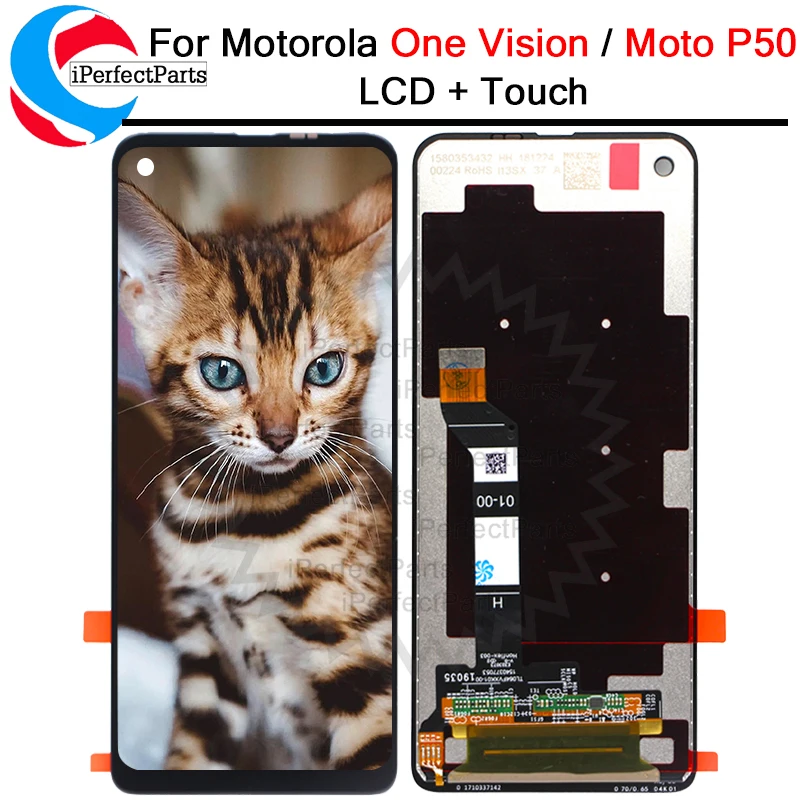 

6.3'' For Motorola One Vision LCD XT1970 Display Touch Screen Digitizer Assembly Replacement Parts For Moto P50 LCD