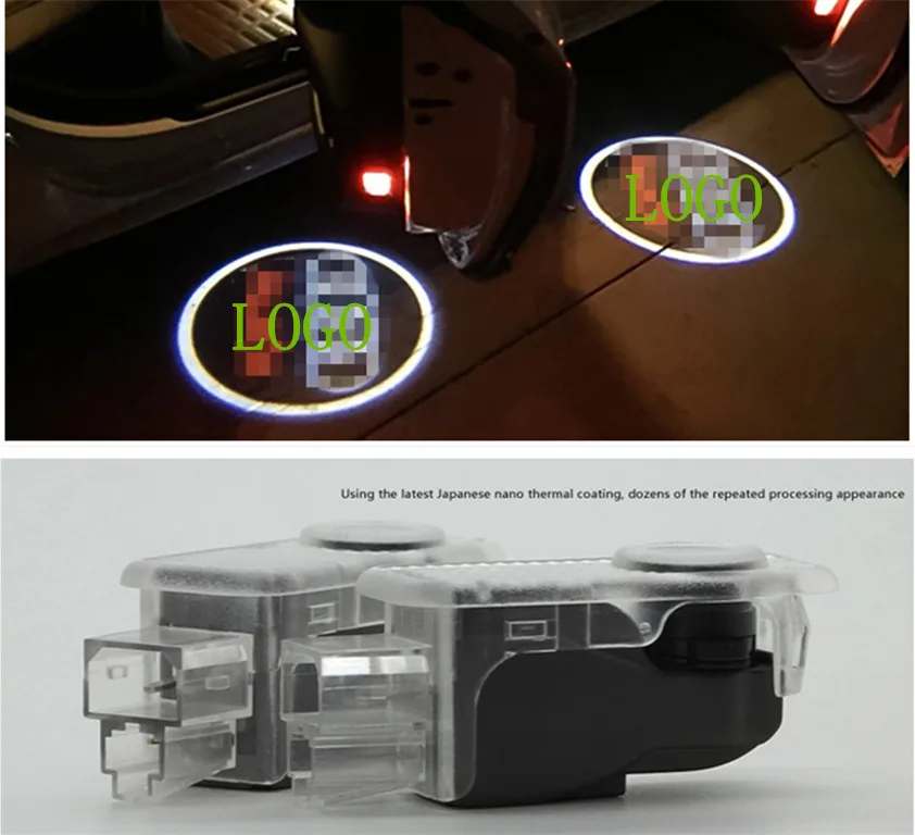 LED Door Warning Light With audi Logo Projector For Audi A5 A6L A6 C5