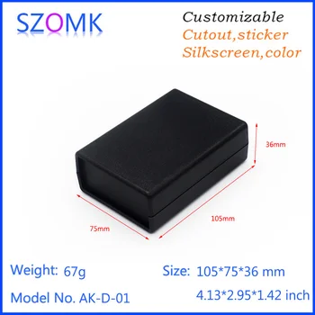 

10 psc good price control enclosure electronics project case105*75*35mm plastic housing electronic distribution box