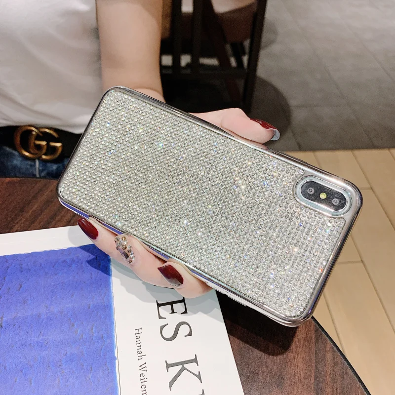 

Glitter Rhinestone Case for iPhone X 7 8 Plus 6 6S XS MAX XR Bling Diamond Case Cover