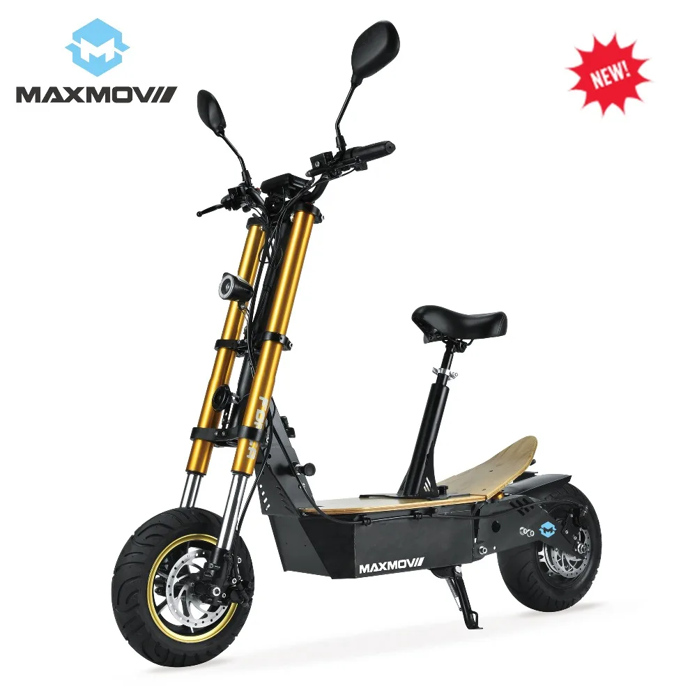 Clearance 2019 New Update 2000W 48V E-mark Scooter Electric with Two Big Fat Tire Wheels 0