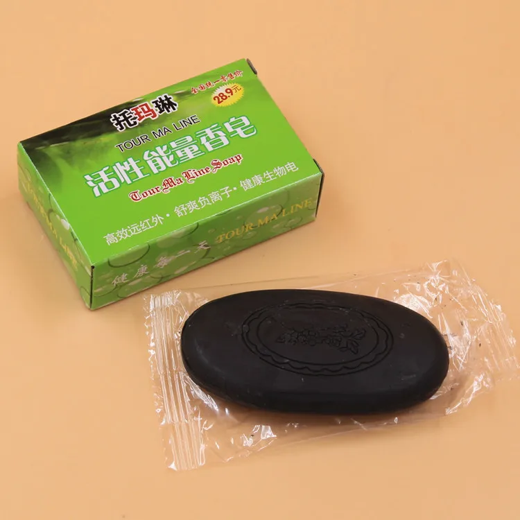 

New Tourmaline Bamboo Soap Face & Body Beauty Healthy Care Monday Active Energy Soaps Charcoal Concentrated Soap For Ance