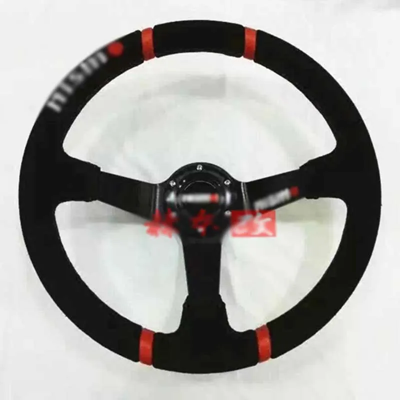 

Universal Fits Racing Sport 350mm Suede Deep Dish Alloy Steering Wheel