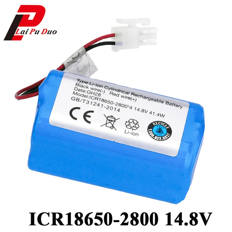 

For Ecovacs Mirror Vacuum Cleaner Robot Battery 14.8V 2800mAh Li-Ion CEN540 CEN546 CEN550 CEN640 KK8 CR120 CR130 V780 V7 V7S