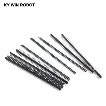 

10pcs 40 Pin 1x40 Single Row 90 - degree 2mm Pin Header Angle Connector Plated copper Strip bending