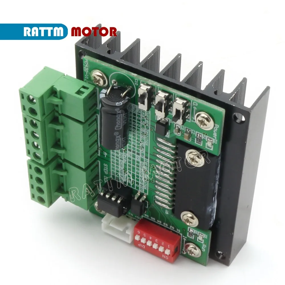 Набор контроллеров CNC Nema23 шаговый двигатель 76 мм 4 шт. (двойной вал) и TB6560 MD430