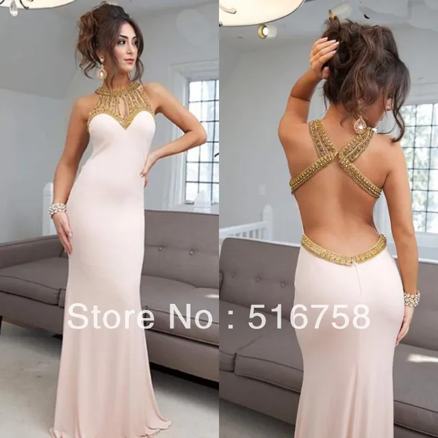 Pink Open Back Dresses