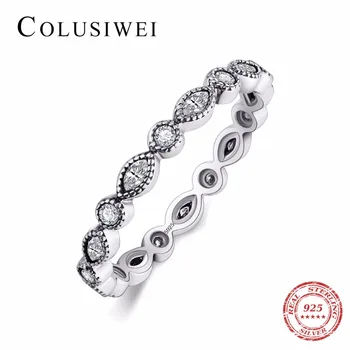 

2018 New Finger engagement rings Authentic 925 Sterling silver Rings for women CZ Sparkling Jewelry Bague fashion Accessories