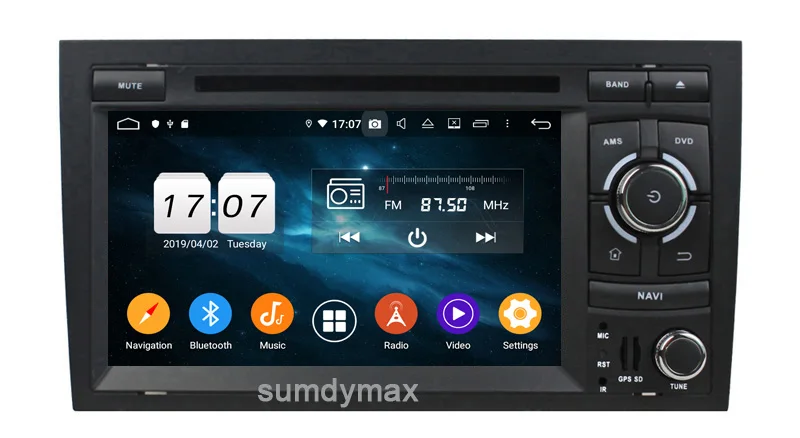 Discount 8core android 9.0 car gps player for Audi A4 B6 B7 S4 RS4 8E 8F B9 2002-2009 car multimedia dvd audio stereo head unit 3