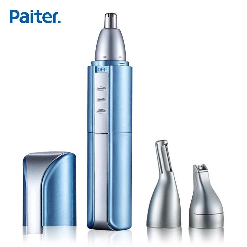 

Paiter Men Electric Nose Hair Trimmer Ear Face Shaving Scissors Scraping Water Resistant Eyebrow Shaver Hair Cutting USB Charge