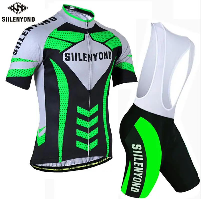 SIILENYOND, короткая велосипедная одежда, костюмы, мужские, Mtb, велосипед, джерси, одежда для велосипеда, одежда, Roupa Ciclismo, летний, для езды на велосипеде, комплект с нагрудником - Цвет: BT-D0904