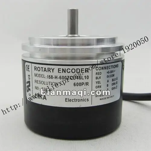 

stock I58-H-600ZCU46L10 LIKA rotary encoder 600 pulse Shaft 6mm