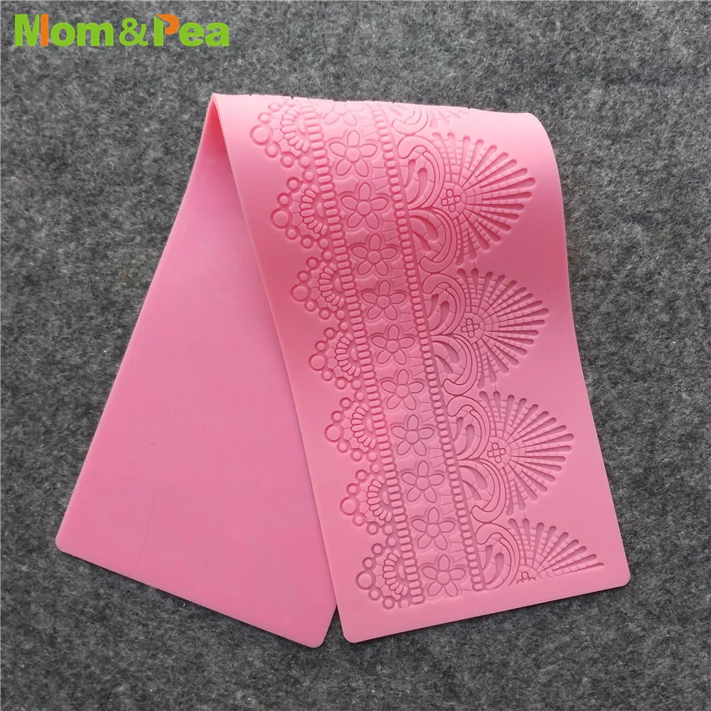 

Mom&Pea GX256 Silicone Lace Mold Cake Decoration Fondant Cake 3D Mold Food Grade Silicone Mould