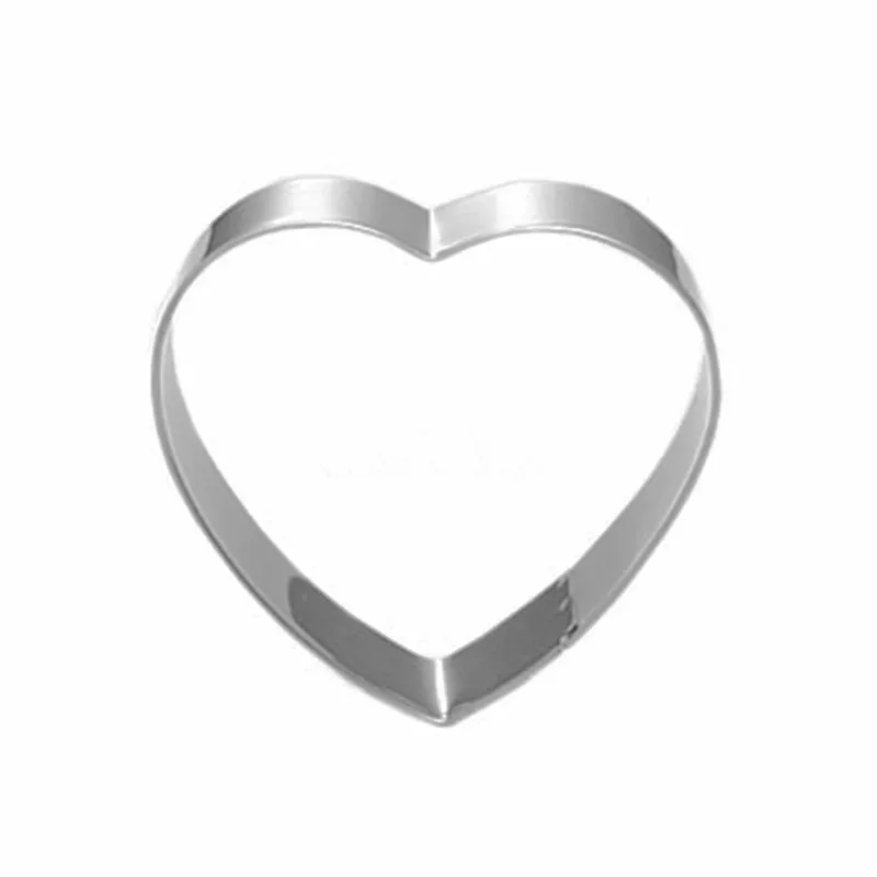 DZ106 Love Heart Cookie Tools Cutter Mould Biscuit Press Icing Set Stamp Mold Stainless Steel Baking Accessories Kitchen Supplies