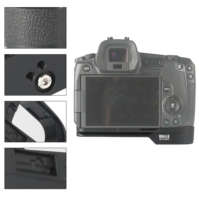 Meike MK-eosrg Full Metal Base L-PLACA Empuñadura Soporte para Cámara Canon EOSR M