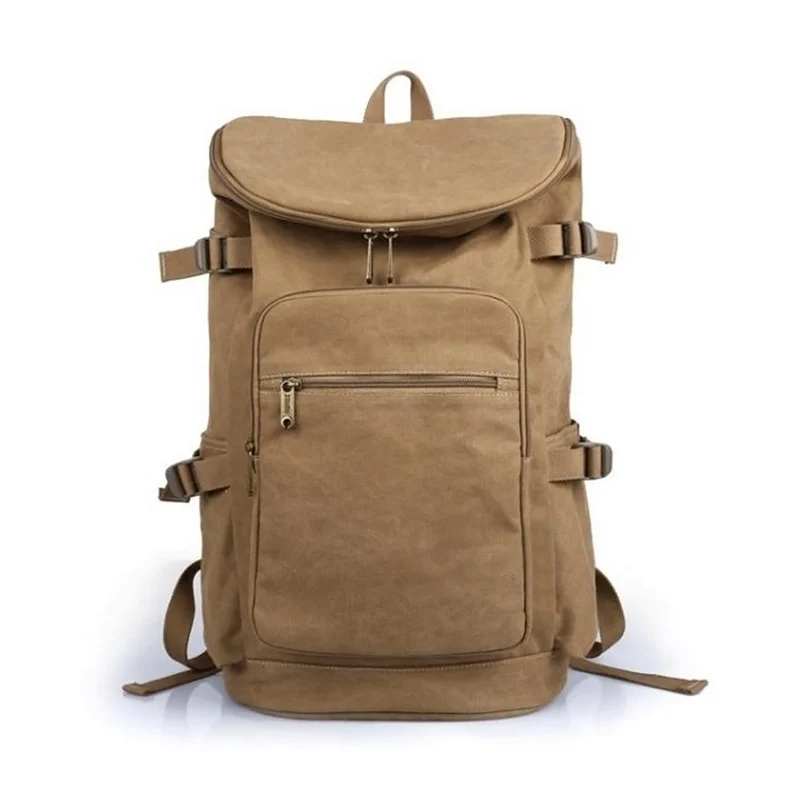 

Unisex Men Canvas Backpack Large Women Rucksack Travel Shoulder Bag Daypack Women bag