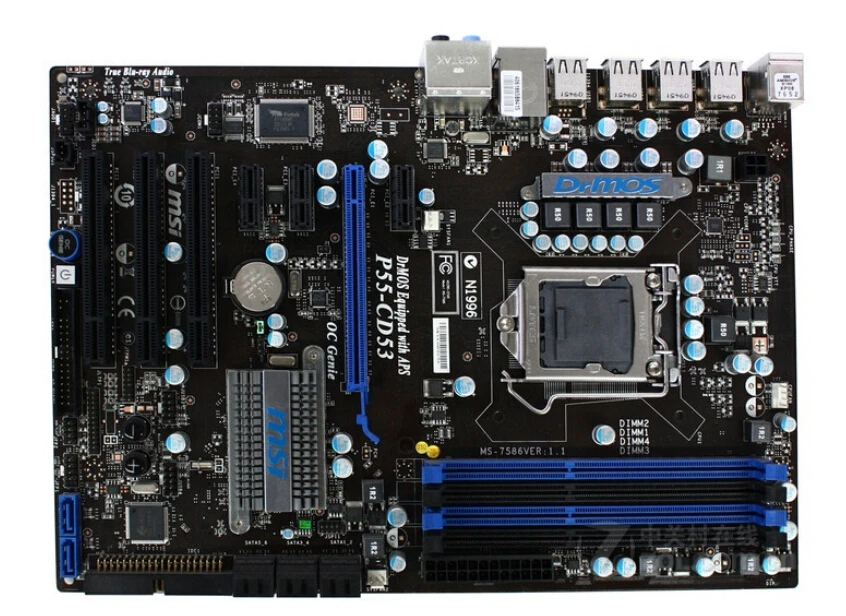 original motherboard for MSI P55 CD53 LGA 1156 DDR3 for i5